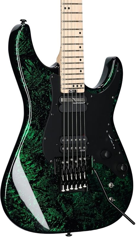 open zoom image for Schecter Sun Valley Super Shredder FR S Electric Guitar, Green Reign, Full Left Front