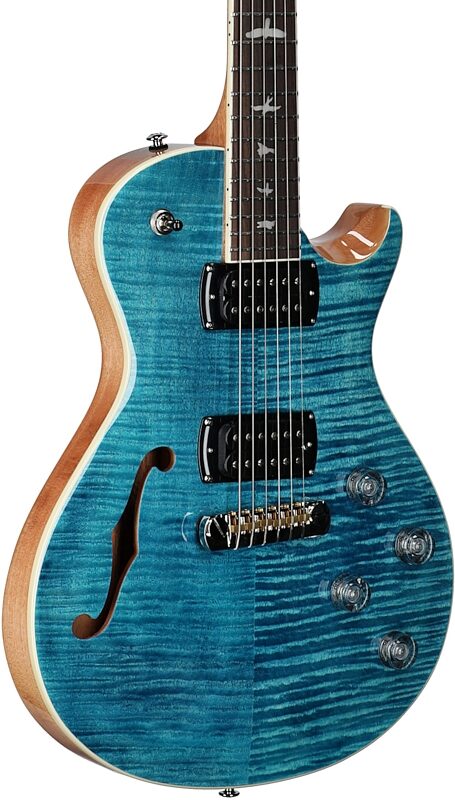 open zoom image for PRS Paul Reed Smith SE Zach Myers 594-v2 Electric Guitar (with Gig Bag), Myers Blue, Full Left Front