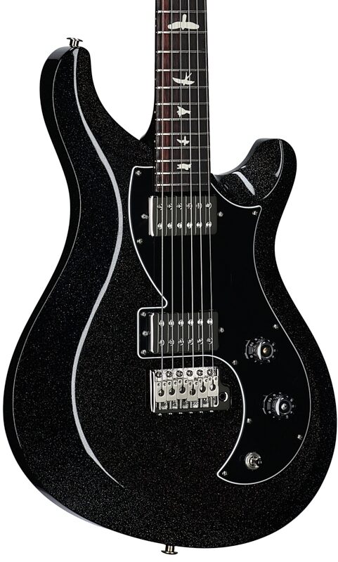 open zoom image for PRS Paul Reed Smith S2 Vela HHT Tremolo Electric Guitar (with Gig Bag), Black Rainbow Holoflake, Full Left Front