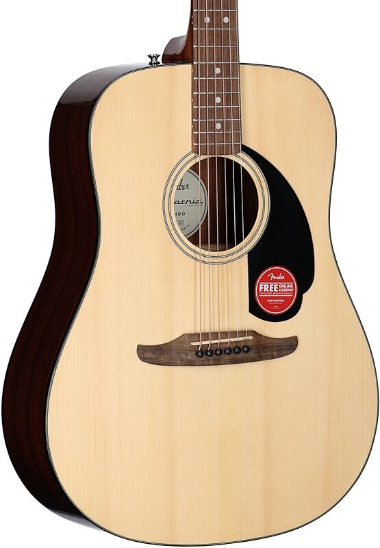 open zoom image for Fender California Standard Redondo Acoustic Guitar, Natural, Full Left Front