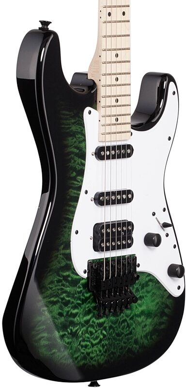 open zoom image for Jackson X Series Signature Adrian Smith SDX Electric Guitar, Maple Fingerboard, Transparent Green, Full Left Front