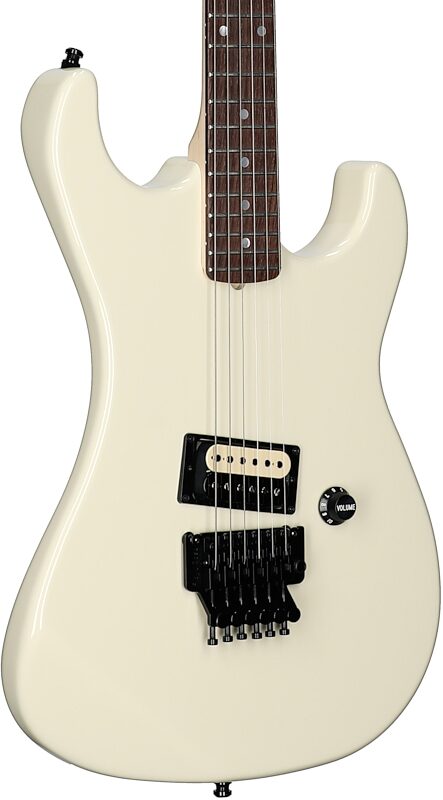 open zoom image for Kramer 1983 Baretta Reissue Electric Guitar (with Hard Case), Classic White, Rosewood Fretboard, Full Left Front