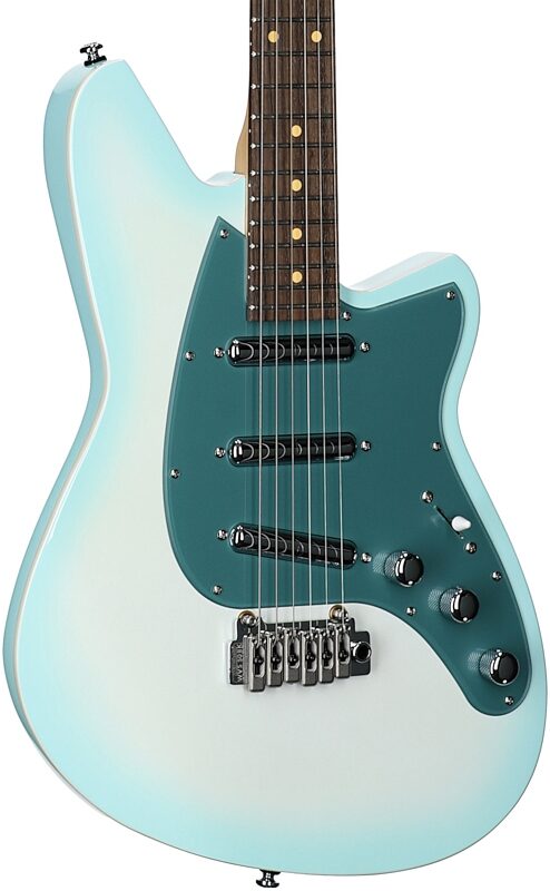 open zoom image for Reverend Spy Electric Guitar, Chronic Blue Burst, Full Left Front