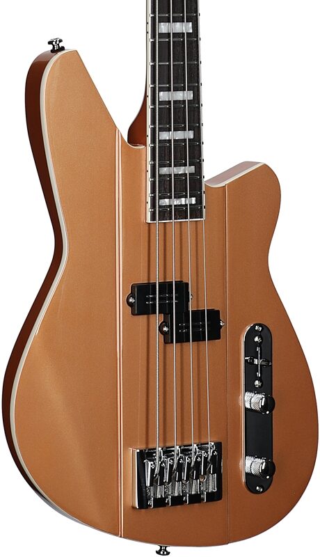 open zoom image for Reverend Sentinel Electric Bass, Metallic Copper, Full Left Front
