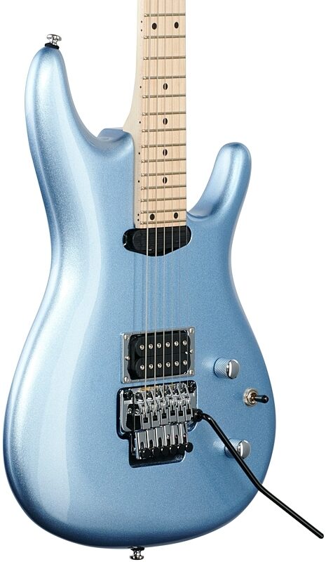 open zoom image for Ibanez Joe Satriani JS140M Electric Guitar, Soda Blue, Full Left Front