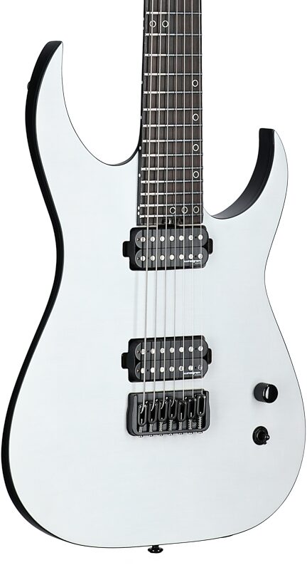open zoom image for Schecter Keith Merrow KM7 MKIII Legacy Electric Guitar, 7-String, Tri-White Satin, Full Left Front