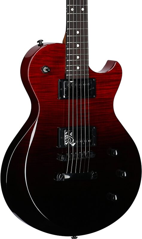 open zoom image for Schecter Solo II Standard Electric Guitar, Blood Burst, Full Left Front