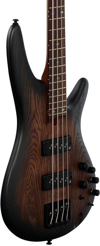 open zoom image for Ibanez SR600E Electric Bass, Antique Brown Stained Burst, Full Left Front