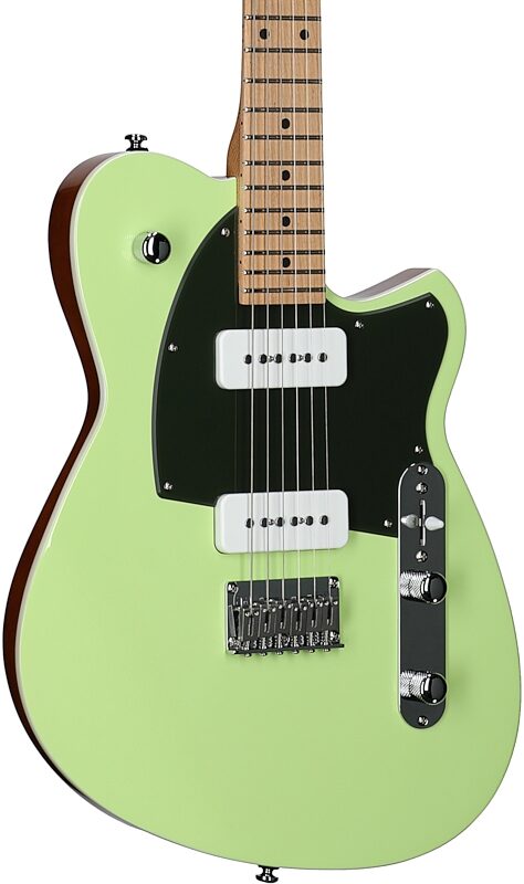 open zoom image for Reverend Charger 290-2 Electric Guitar, Citrus Cream, Roasted Maple Fretboard, Full Left Front