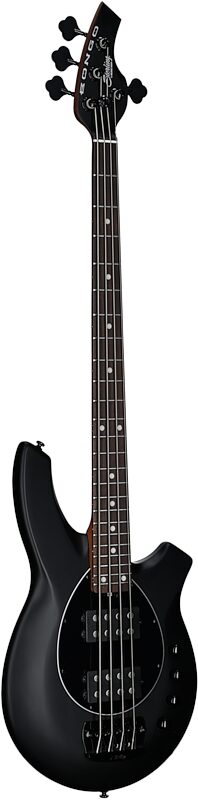 open zoom image for Sterling by Music Man Bongo Electric Bass, Stealth Black, Rosewood Fretboard, Full Left Front