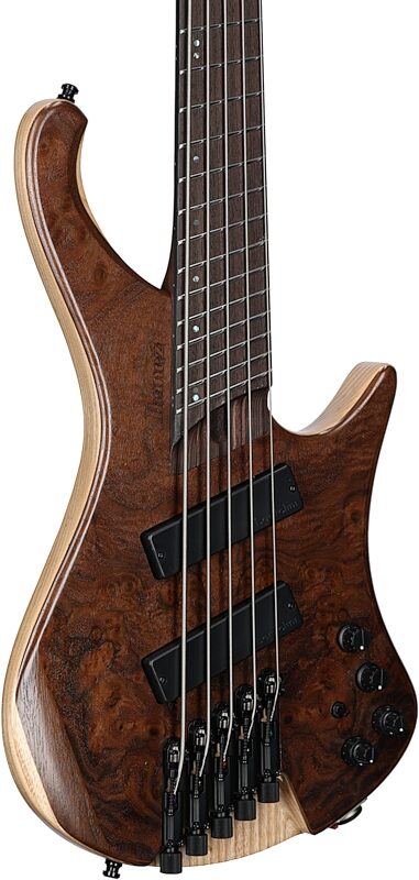 open zoom image for Ibanez EHB1265MS Ergo Bass, 5-String (with Gig Bag), Natural Mocha Lo Gloss, Full Left Front