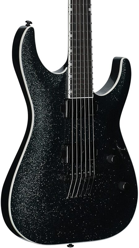 open zoom image for ESP LTD MH-1000NT Electric Guitar, Granite Sparkle, Full Left Front
