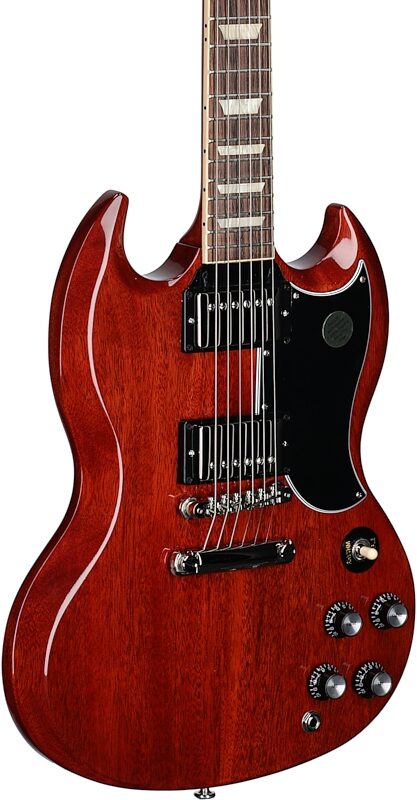 open zoom image for Gibson SG Standard '61 Electric Guitar (with Case), Vintage Cherry, Full Left Front
