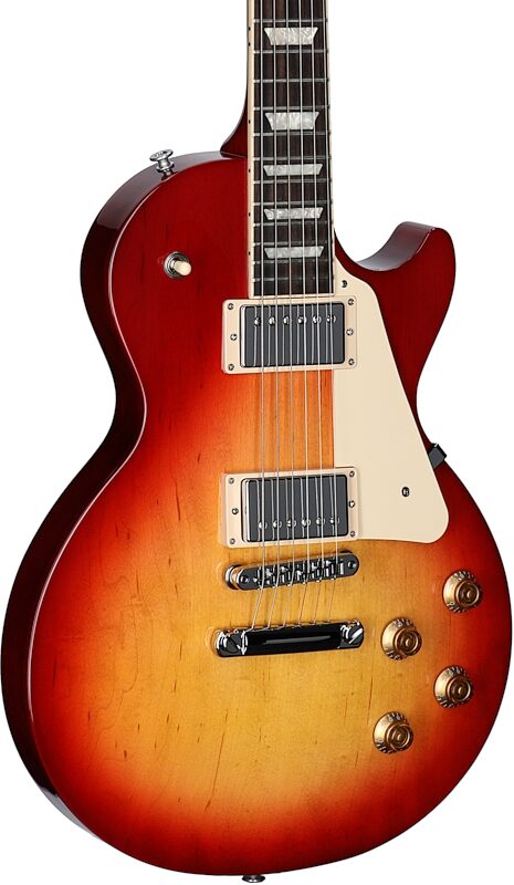 open zoom image for Gibson Les Paul Studio Electric Guitar (with Soft Case), Cherry Sunburst, Full Left Front