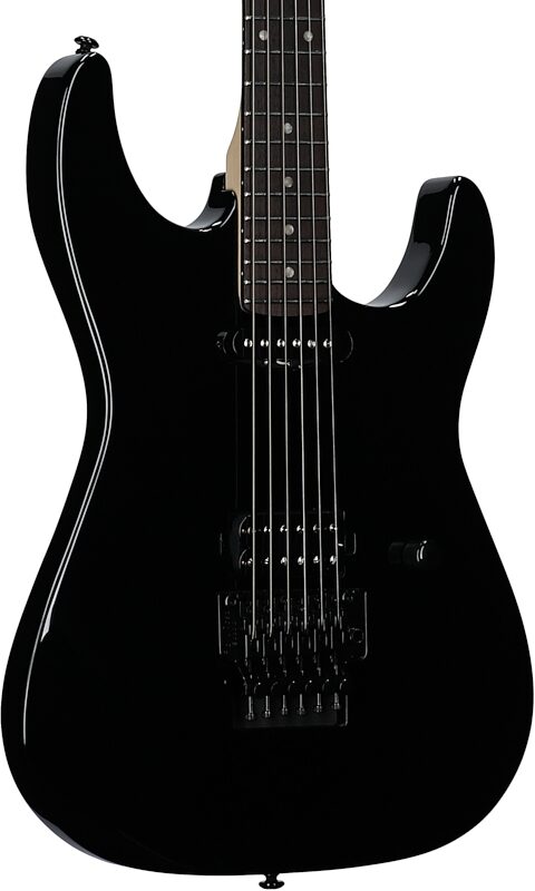 open zoom image for ESP LTD GL200K George Lynch Kamikaze Electric Guitar, Black, Full Left Front