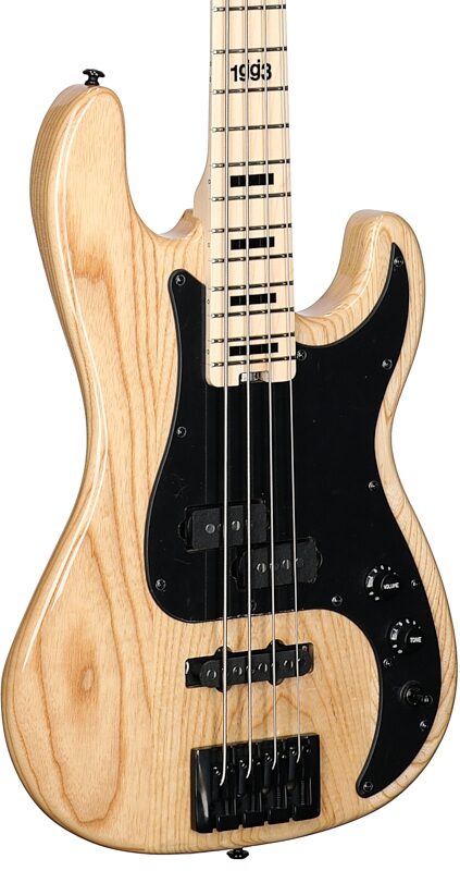 open zoom image for Schecter Justin Beck V Anniversary Electric Bass, Gloss Natural, Full Left Front
