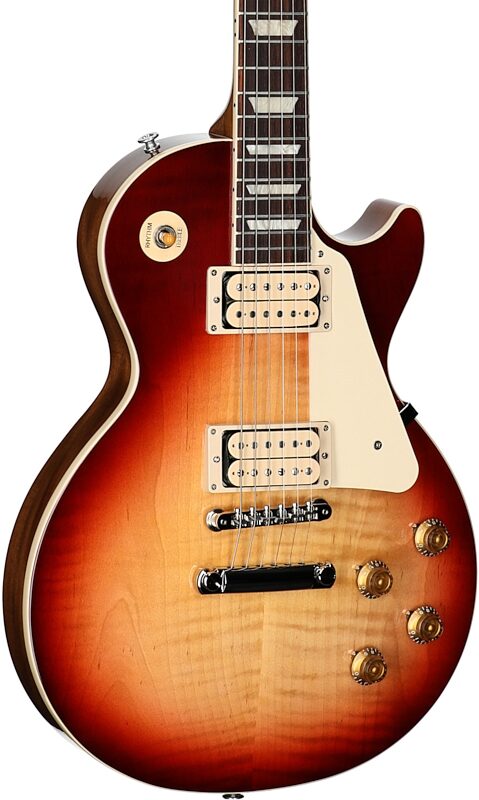 open zoom image for Gibson Limited Edition Les Paul Standard '50s Double Trouble Electric Guitar, Vintage Bourbon, Full Left Front