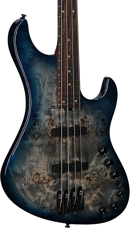 open zoom image for Ibanez MDM1600 Mode Electric Bass (with Gig Bag), Cosmic Blue Starburst Low Gloss, Full Left Front