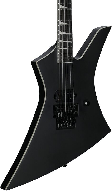open zoom image for Jackson Limited Edition Pro Plus Pure Metal Kelly KE1A Electric Guitar, Satin Black, Full Left Front