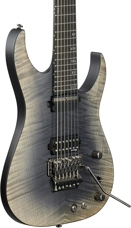 open zoom image for Schecter Banshee Mach 7 FR-S Electric Guitar, Fallout Burst, Full Left Front