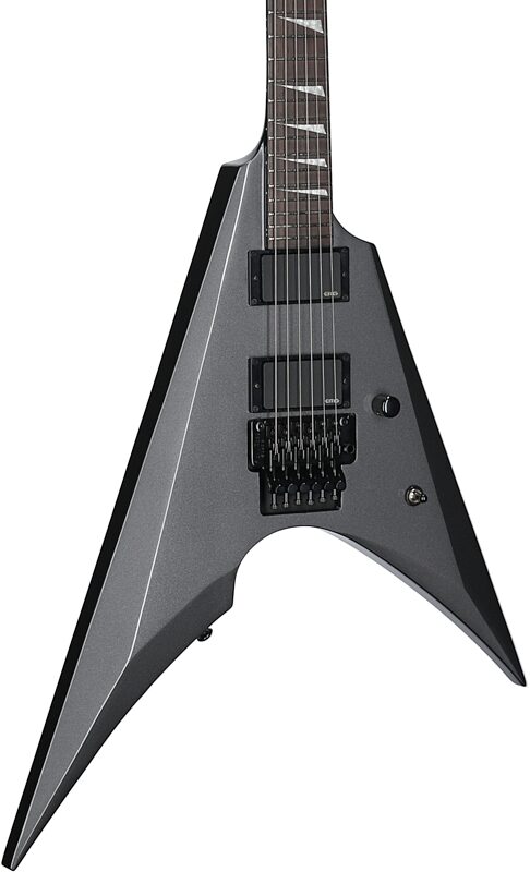 open zoom image for ESP LTD Arrow 400 Electric Guitar, Charcoal Metallic, Full Left Front