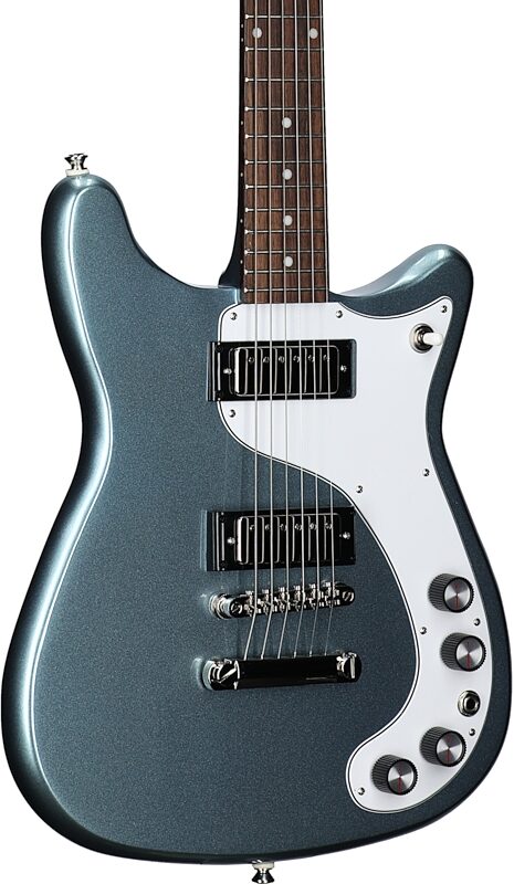 open zoom image for Epiphone 150th Anniversary Wilshire Electric Guitar (with Case), Pacific Blue, Full Left Front