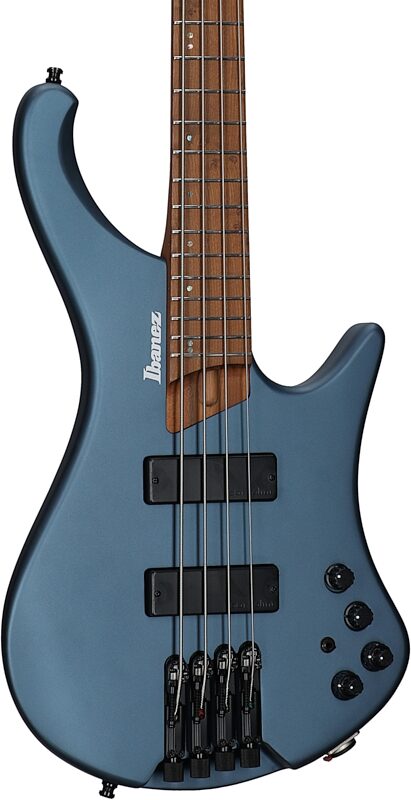 open zoom image for Ibanez EHB1000 Bass Guitar (with Bag), Arctic Ocean Matte, Full Left Front