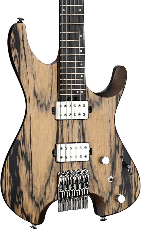 open zoom image for Ibanez Q52PENTF Electric Guitar (with Gig Bag), Natural Flat, Full Left Front