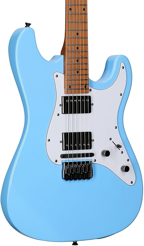 open zoom image for Jamstik Standard MIDI Electric Guitar, Sky Blue, Full Left Front