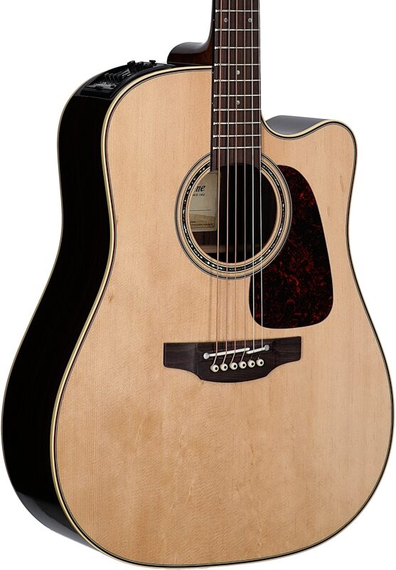 open zoom image for Takamine P5DC Acoustic-Electric Guitar (with Case), Natural Gloss, Full Left Front