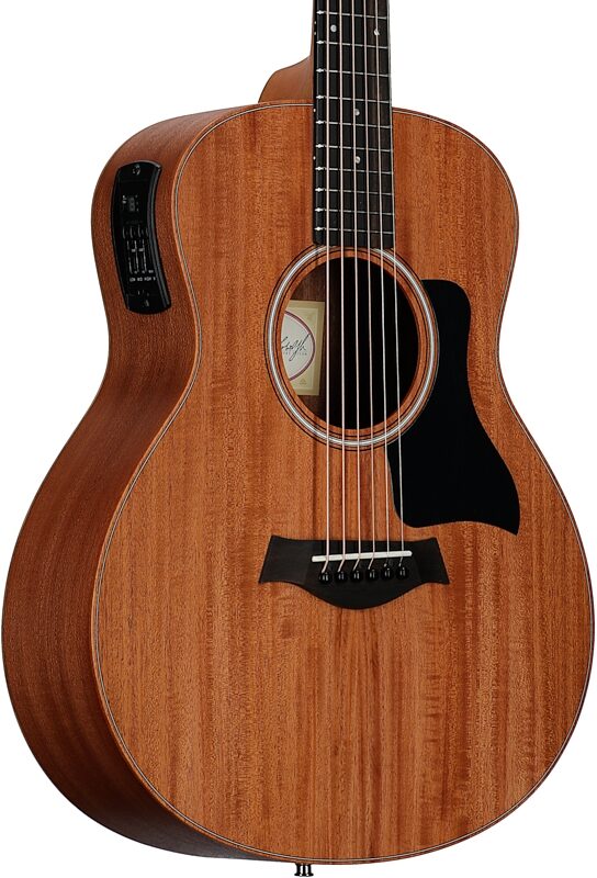 open zoom image for Taylor GS Mini-e Mahogany Acoustic-Electric Guitar (with Gig Bag), New, Full Left Front