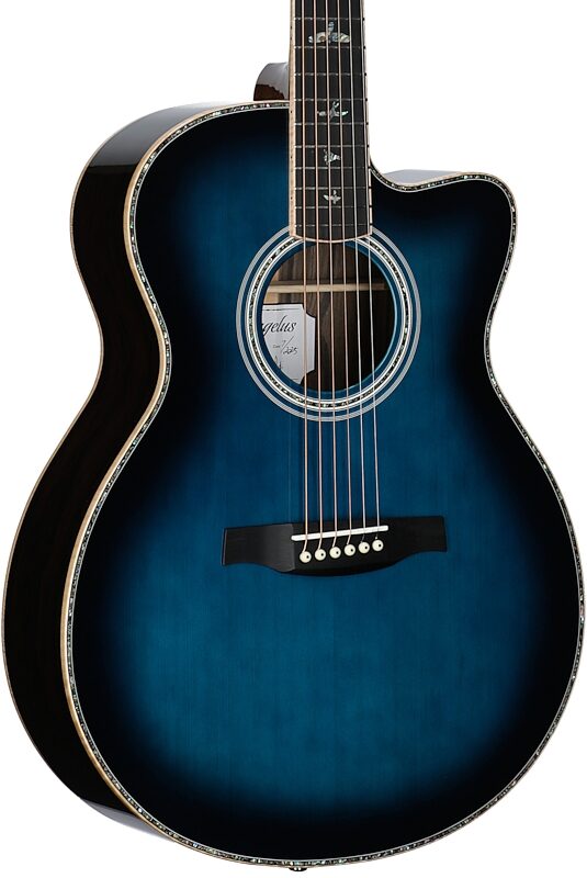 open zoom image for PRS Paul Reed Smith SE Angelus A60E Acoustic-Electric Guitar, Cobalt Blue Burst, Full Left Front