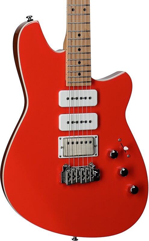 open zoom image for Reverend Kingbolt H290 Electric Guitar, Feisty Red, Full Left Front