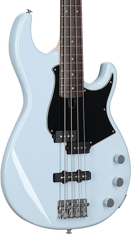 open zoom image for Yamaha BB434 Electric Bass Guitar, Ice Blue, Open Box (Very Good), Full Left Front