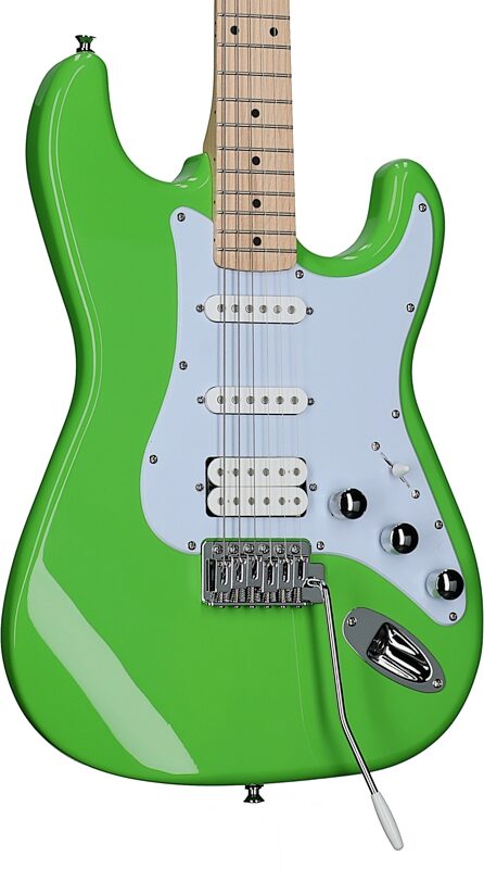open zoom image for Kramer Focus VT-211S Electric Guitar, Neon Green, Full Left Front