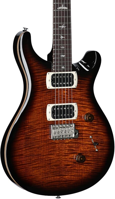 open zoom image for PRS Paul Reed Smith SE Custom 24 Electric Guitar (with Gig Bag), Black Gold Burst, Full Left Front