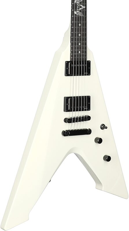 open zoom image for ESP LTD Hetfield Vulture Electric Guitar (with Case), Olympic White, Full Left Front