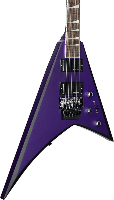 open zoom image for Jackson X Series Rhoads RRX24 Electric Guitar, with Laurel Fingerboard, Purple Metal with Black Bevel, Full Left Front