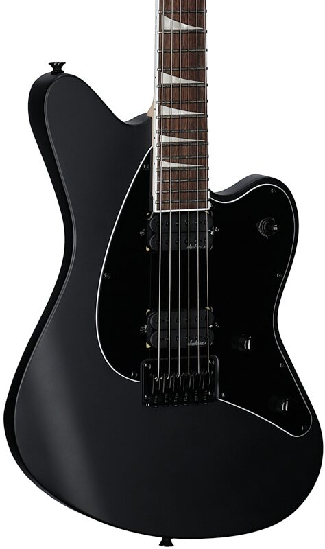 open zoom image for Jackson HT6 X Series Surfcaster OC Electric Guitar, Satin Black, Full Left Front