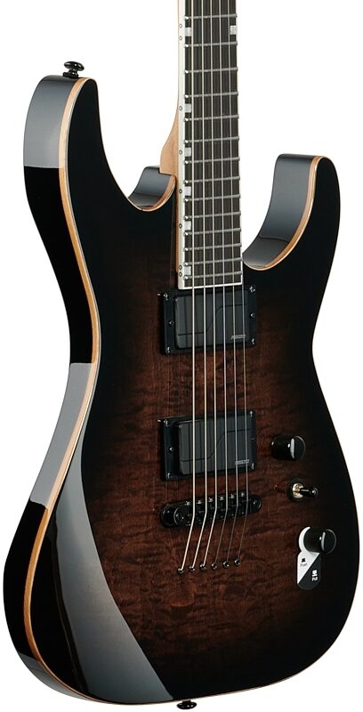 open zoom image for ESP LTD Josh Middleton JM-II Electric Guitar (with Case), Black Shadow Burst, Open Box (Very Good), Full Left Front