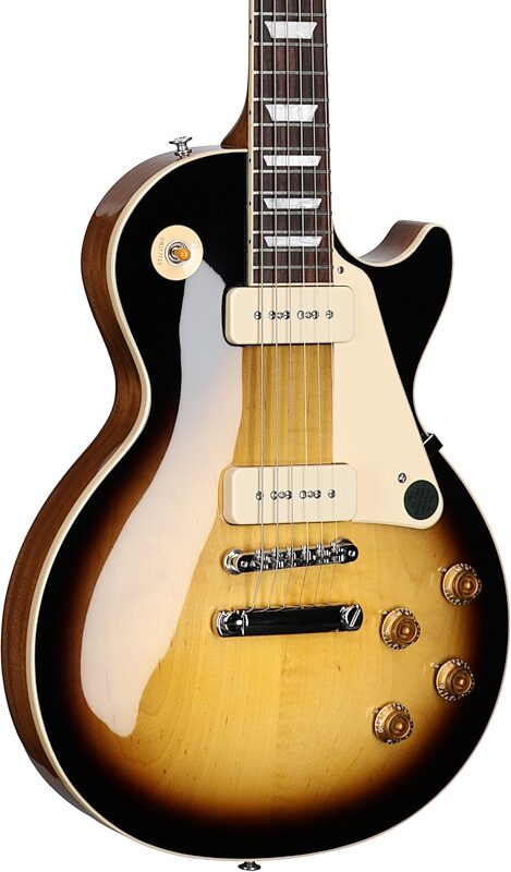 open zoom image for Gibson Les Paul Standard '50s P90 Electric Guitar (with Case), Tobacco Burst, Full Left Front