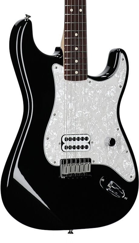 open zoom image for Fender Limited Edition Tom DeLonge Stratocaster (with Gig Bag), Black, Full Left Front