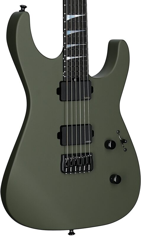 open zoom image for Jackson American Soloist SL2MG HT Electric Guitar (with Case), Matte Army Drab, Full Left Front