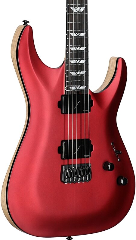 open zoom image for Schecter C1 SLS Custom Electric Guitar, Racing Red, Full Left Front