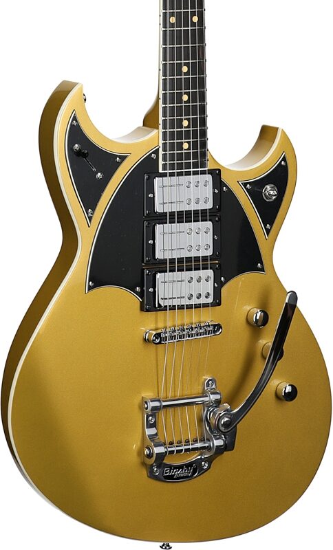 open zoom image for Reverend Reeves Gabrels Spacehawk Electric Guitar, Supreme Gold, Full Left Front
