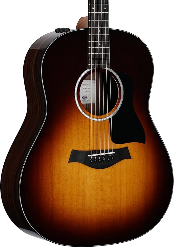 open zoom image for Taylor 217e Plus Grand Pacific Acoustic-Electric Guitar (with Aerocase), Tobacco Burst, Full Left Front