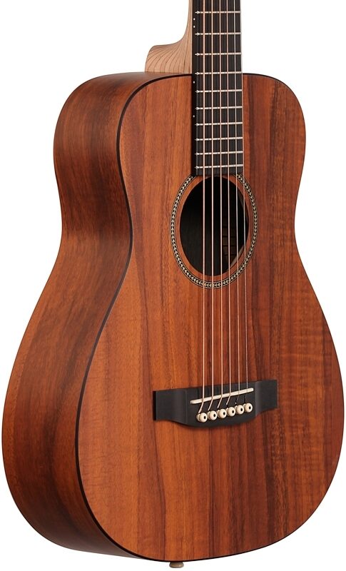 open zoom image for Martin LXK2 Little Martin X Series Koa Acoustic Guitar (with Gig Bag), Natural, Full Left Front