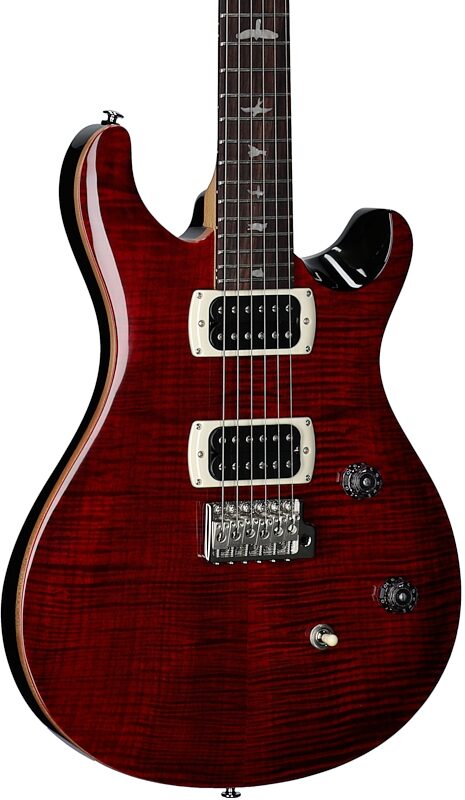 open zoom image for PRS Paul Reed Smith SE CE 24 v2 Electric Guitar (with Gig Bag), Black Cherry, Full Left Front