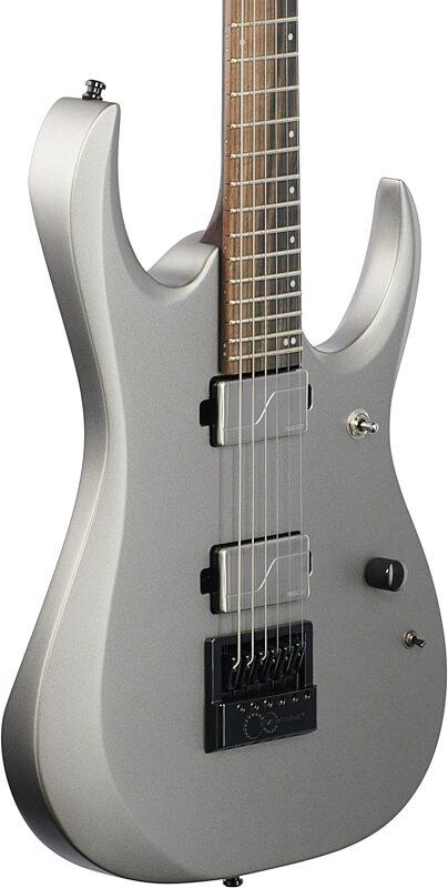 open zoom image for Ibanez Axion Label RGD61ALET Electric Guitar, Metallic Gray, Full Left Front