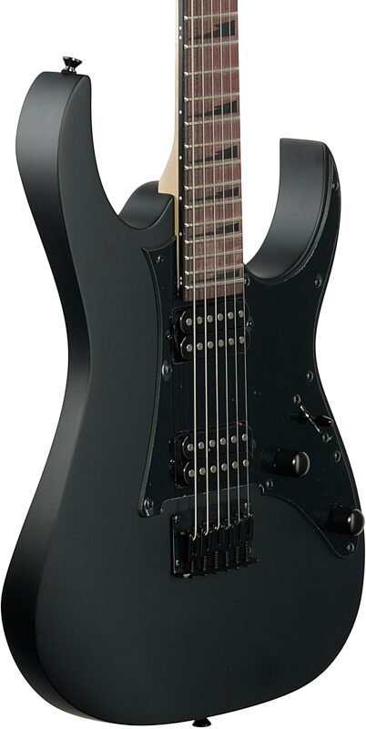open zoom image for Ibanez GRGR131EX Gio Electric Guitar, Black Flat, Full Left Front